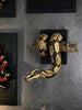 1pc Ball Python Wall Sculpture, Symbolizing Strength And Prosperity, Gothic Snake Decor, Realistic Wooden Statue, Home Decor Hanging Ornament, Handmade Reptile Lover Gift, Lifelike Texture